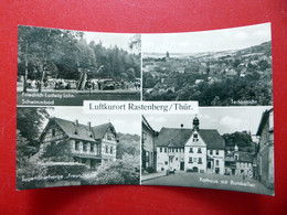 Rastenberg - Schwimmbad - Jugendherberge - Rathaus - Kleinformat - Echt Foto - DDR 1965 - Thüringen - Sömmerda