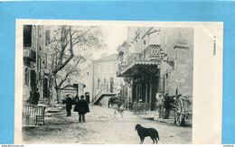 EYGUIERES-Rue Rambaud  St Etienne- Beau Plan Animé-commercers-cycles-café Années 1910-20-édition  L A - Eyguieres