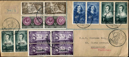 South Africa Südafrika Mi# 224-8 + 229-30 Used On Letter Or FDC -  Jan Anthoniszoon Riebeeck - Settlers From Netherlands - FDC