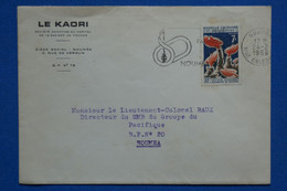 Q11 NOUVELLE CALEDONIE BELLE LETTRE 1966 NOUMEA RUE VERDUN+ AFFRANCH. PLAISANT - Cartas & Documentos