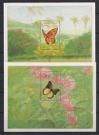 Maldives - 1987 - Bloc Feuillet BF N°Yv. 135 Et 136 - Papillons / Butterflies - Neuf Luxe ** / MNH / Postfrisch - Papillons