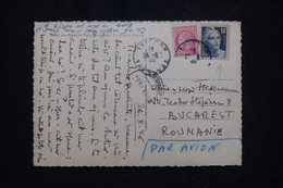 FRANCE - Carte Postale De Avignon Pour La Roumanie En 1946 Par Avion, Affranchissement Gandon/ Mazelin - L 95922 - 1921-1960: Periodo Moderno