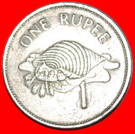 • GREAT BRITAIN TRITON SHELL And SHIP: SEYCHELLES ★ 1 RUPEE 1992! LOW START ★ NO RESERVE! - Seychellen