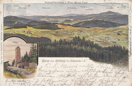 3468) GRUSS Vom KUHBERG Bei SCHÖNHEIDE I. E. - Signierte LITHO - G. FALK - Prinz Georg Turm - Usw. 17.07.1903 - Schönheide