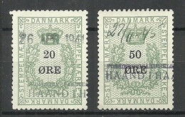 DENMARK Dänemark O 1941 & 1945 Tax Stempelmarken Documentary Taxe Revenue Samps - Revenue Stamps