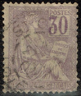 France - 1900 - Y&T N° 115 Oblitéré. Chiffres De La Valeur Sortant Du Cartouche - Used Stamps