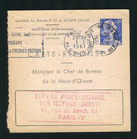 Entier Carte Réponse Marianne Muller 20 Centimes Bleu Storch E1 - Antwortscheine