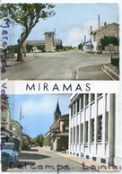 - MIRAMAS - (B. Du R. ), 2 VUES, Bd Aristide Briand Et Route De Salon, Eglise, écrite,1967, Coins Ok, TBE, Scans. - Other & Unclassified