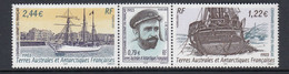 TAAF 2003 Centenaire Du Depart Du Francais Strip 3v** Mnh (51706A) - Blokken & Velletjes