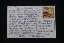 MAYOTTE - Affranchissement De Pamandzi Sur Carte Postale En 1999 Pour Nice - L 95940 - Brieven En Documenten