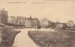 3486) GRUSS Aus AUERBACH I. Vogtl. - Schul- Und Moltke Straße - SEHR ALT !! 12.7.1912 - Auerbach (Vogtland)