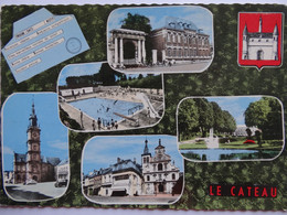 LE CATEAU  CARTE MULTI VUE TELEGRAMME MAGE - Le Cateau