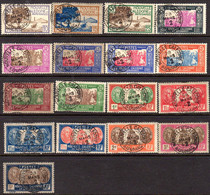 New Caledonia 1928 Issue Various Values X17 Very Fine Used - Oblitérés