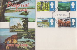 Enveloppe  FDC   1er  Jour   GRANDE  BRETAGNE   Paysages   1966 - 1952-1971 Pre-Decimal Issues