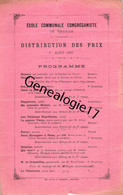 43 1116 BRIOUDE Haute Loire 1887 ECOLE COMMUNALE CONGREGANISTE Mr BOISSON ROLAND BOISSIERE VIALON MOREAU ESCUDIE - Diploma & School Reports