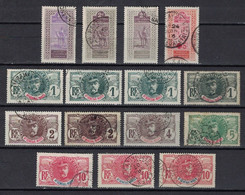 (AOF) Haut-Sénégal Et Niger 1906 - 1916, Lot Of 15 Stamps, Louis Faidherbe - Tuareg (o), Used - Usados