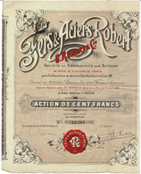 Titre Ancien - Fers & Aciers Robert - G. Robert & Cie - Société En Commandite Par Actions - Titre De 1898 - Industrie