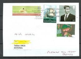 GREAT BRITAIN 2021 Cover To Estonia - Lettres & Documents