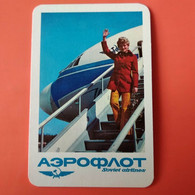 К01_033  USSR / Soviet Calendar / Aeroflot / Aviation / Airline / Airplane / Airways /  1976 - Formato Piccolo : 1971-80