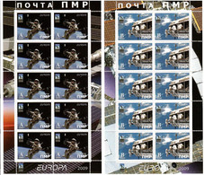 Moldova / PMR Transnistria . EUROPA 2009.  Astronomy. 2 M/S Of 10 - Moldavie