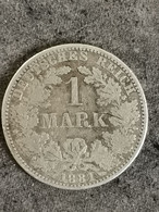 1 MARK 1881 A ARGENT ALLEMAGNE / GERMANY  SILVER - 1 Mark
