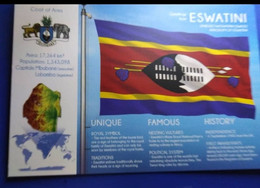 ESWATINI SWAZILAND POSTCARD - FLAG - RARE - Swaziland