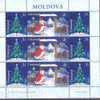 2007. Moldova, Christmas, Sheetlet Of 9v, Mint/** - Moldova