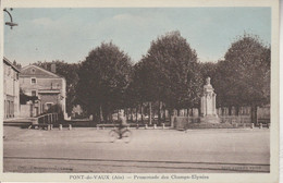 01 - PONT DE VAUX - Promenade Des Champs Elysées - Pont-de-Vaux