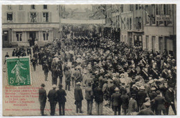 08  VOUZIER   Sapeurs Pompiers  Et Défilé De L'Harmonie Municipale Le 13 Juin 1909 - Vouziers