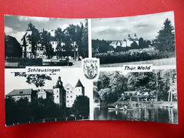 Schleusingen - Schloss Wappen Ruderteich - Thüringer Wald - Kleinformat - Echt Foto DDR 1962 Thüringen - Hildburghausen