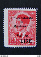 ITALIA Occupazioni Montenegro-1942- "Effigie" £. 1,50 MNH** (Descrizione) - Montenegro