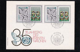 UNO Genf - MiNr. 92/93 A Und 92/93 B Auf FDC O.A. - Briefe U. Dokumente