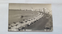 ANTIQUE PHOTO POSTCARD ANGOLA PORTUGAL LUANDA - AV. MARGINAL CIRCULATED 1961 - Angola