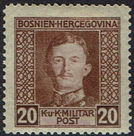 Österreich Bosnien Und Herzegowina 1917, MiNr 130, * Ungebraucht - Bosnia Herzegovina