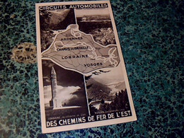 Vieux Papier Dépliant Circuit Automobile Des Chemins De Fer De L'est Circuit Des Champs De Bataille Des Vosges..année ? - Europe