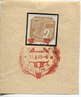 Böhmen Und Mähren 11.10.41 Sonderstempel 61 Briefstück, Kolin Viktoria - Covers & Documents
