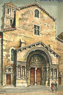 Arles Le Portail De La Cathédrale Saint Trophime 1940 Barday Illustration - Arles