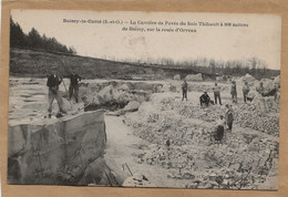 91 BOISSY LE CUTTE (LA  RIVIERE )LA CARRIERE DE PAVES DU BOIS THIBAULT A 800 METRES DE BOISSY SUR LA ROUTE DE ORVEAU - Boissy-la-Rivière