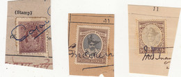 3 Diff., Gwalior State, Revenue / Fiscal, British India Used - Gwalior