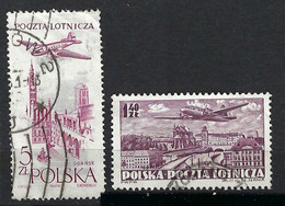 POLOGNE Poste Aérienne: TP Obl. - Used Stamps