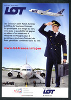 Belle Publicité - Compagnie Aérienne Polonaise "Polish Airlines LOT" Avion - Pologne - Werbung