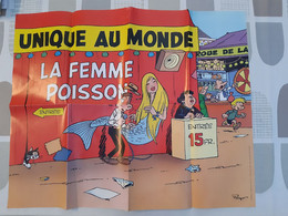 Poster De Peyo : La Femme Poisson. 1992. - Plakate & Offsets