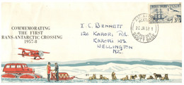 (NN 30) Ross Dependency Cover (New Zealand) - Commemorating The First Trans-Antarctic Crossing 1957-58 - Cartas & Documentos