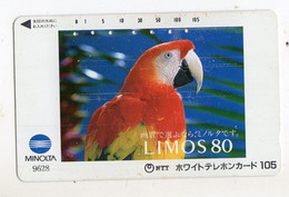 TELECARTE JAPON PHOTO MINOLTA OISEAU PERROQUET - Parrots