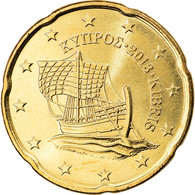 Chypre, 20 Euro Cent, 2013, SPL, Laiton, KM:New - Cyprus