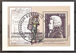 BRD Block 26 O (Mi.Nr. 1571) Wolfgang Amadeus Mozart 1991 - Used Stamps