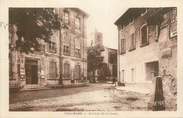 CPA FRANCE 30 " Roquemaure, Avenue De La Gare". - Roquemaure