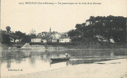 CPA FRANCE 47 " Meilhan, Vue Panoramique Sur Les Bords De La Garonne". - Meilhan Sur Garonne