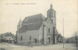 CPA FRANCE 46 " Vayrac, L'église Et La Rue Cambronne". - Vayrac