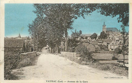 CPA FRANCE 46 " Vayrac, Avenue De La Gare". - Vayrac